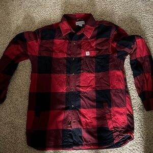 Carhartt Mens Flannel Button Up
